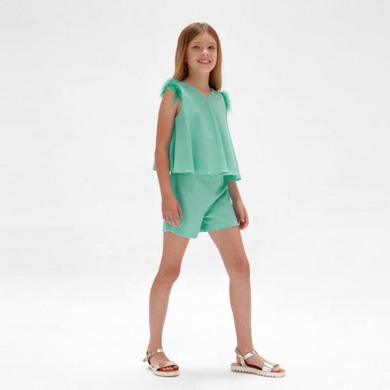 conjunto junior verde agua
